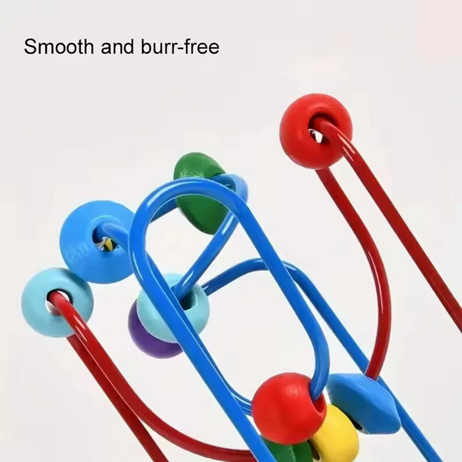 Montagnes Russes en Bois Montessori – Jeu de Perles Éducatif